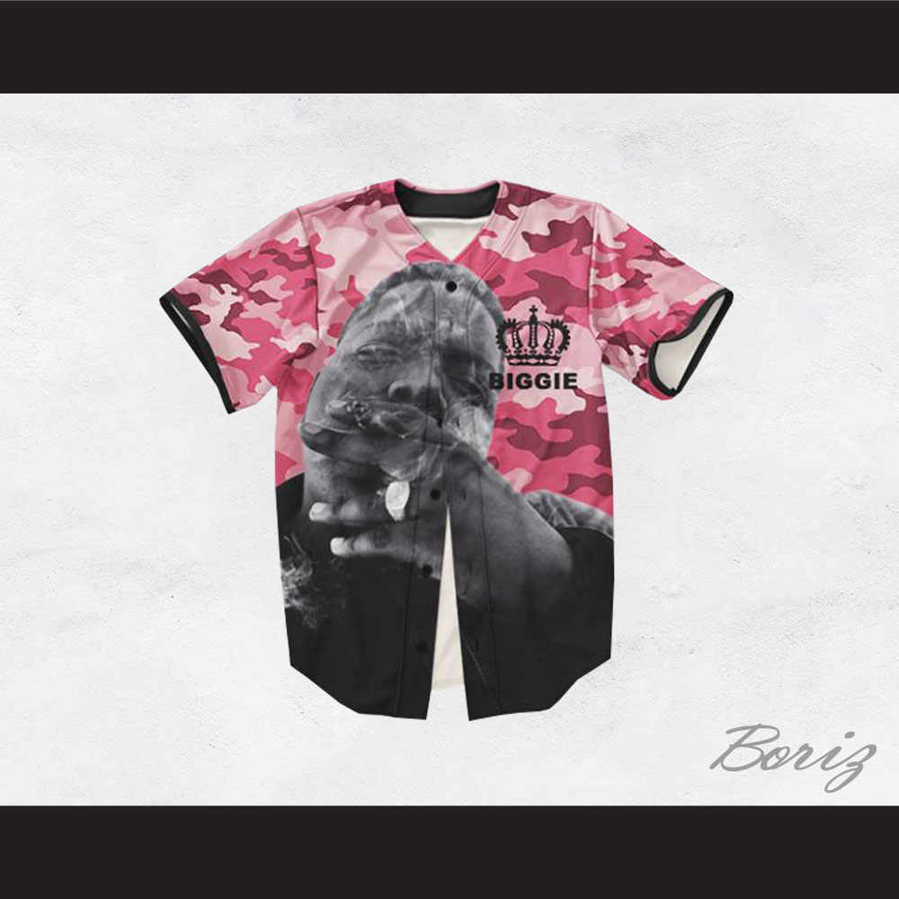 pink camo baseball jersey