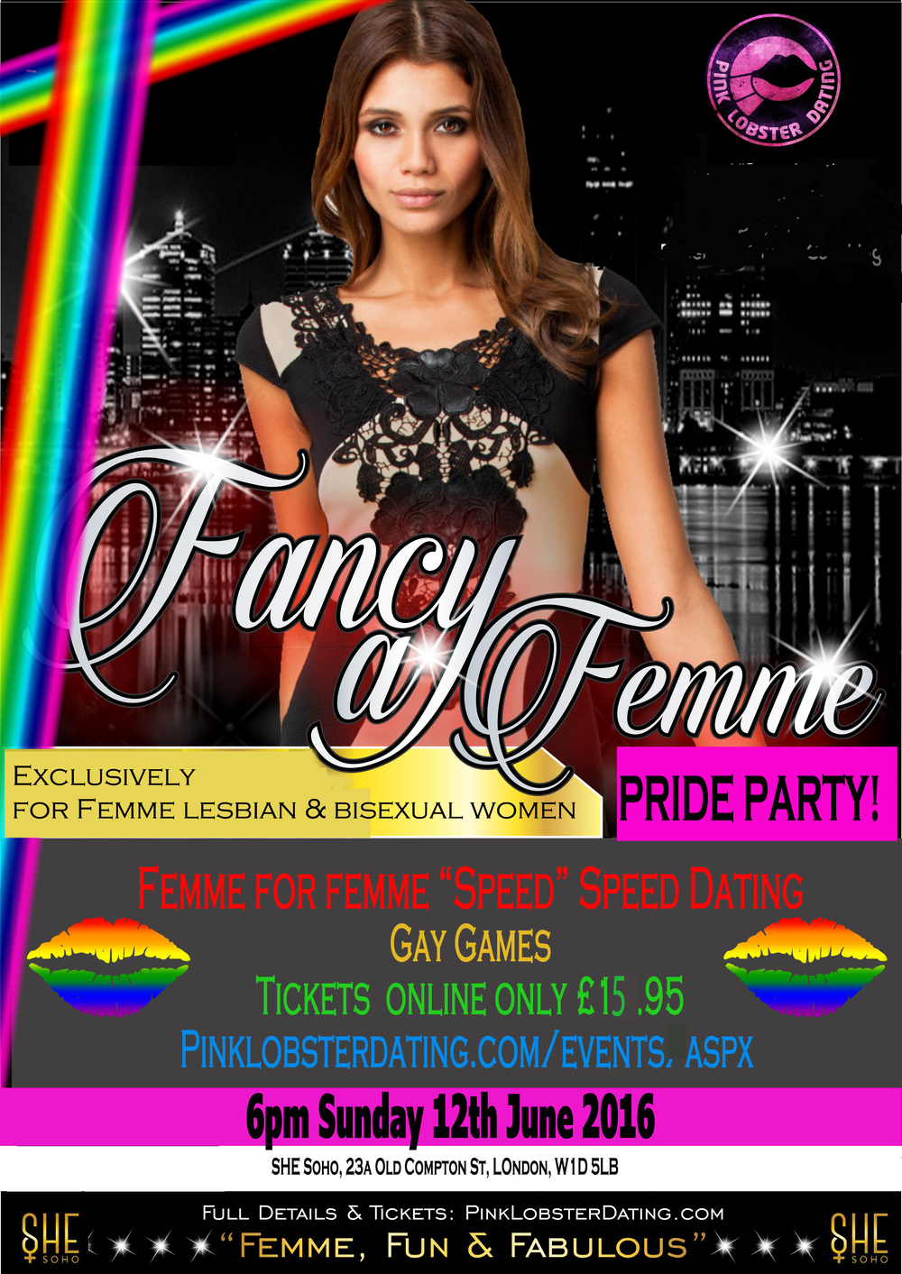 Fancy a femme London Pride party for lesbians and bisexuals 