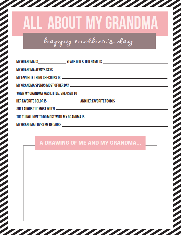mother's day questionnaire (printable) — teresa swanstrom anderson