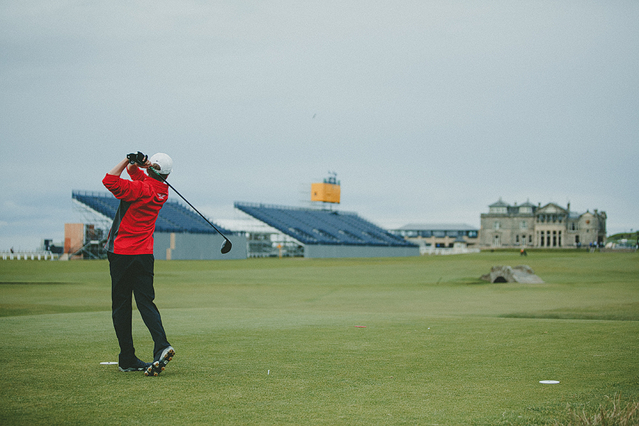 Red Deer Photographer Scotland Travels junior golf at the open