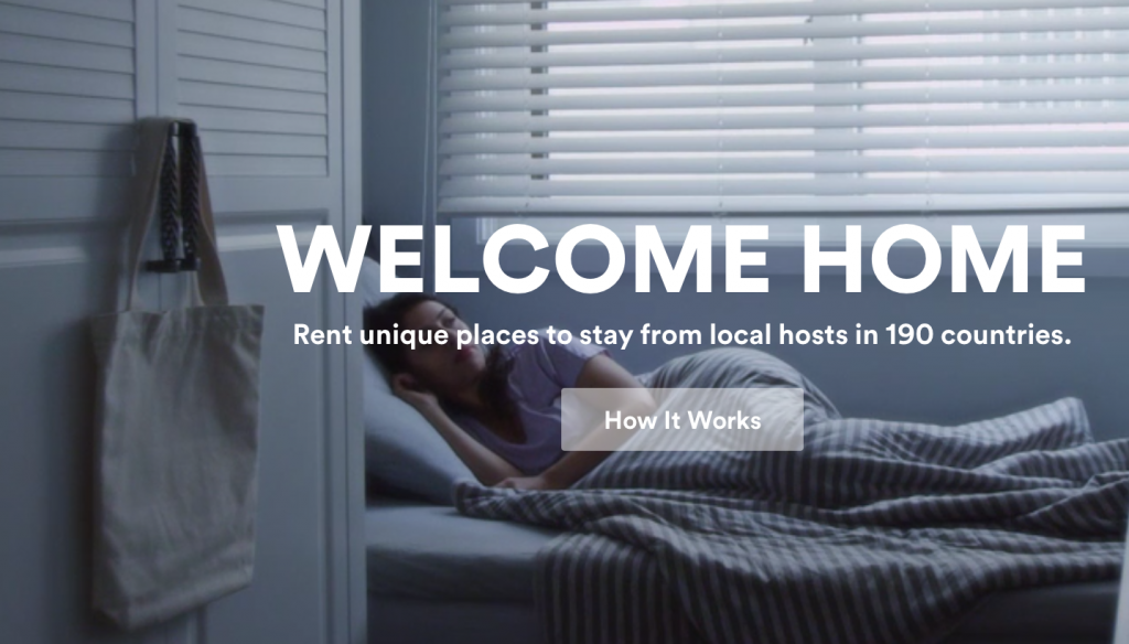 Hero shot from Airbnb's homepage