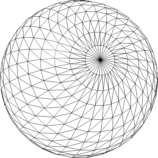 Modeling a sphere in conventional 3d