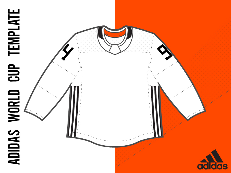adidas hockey jersey template