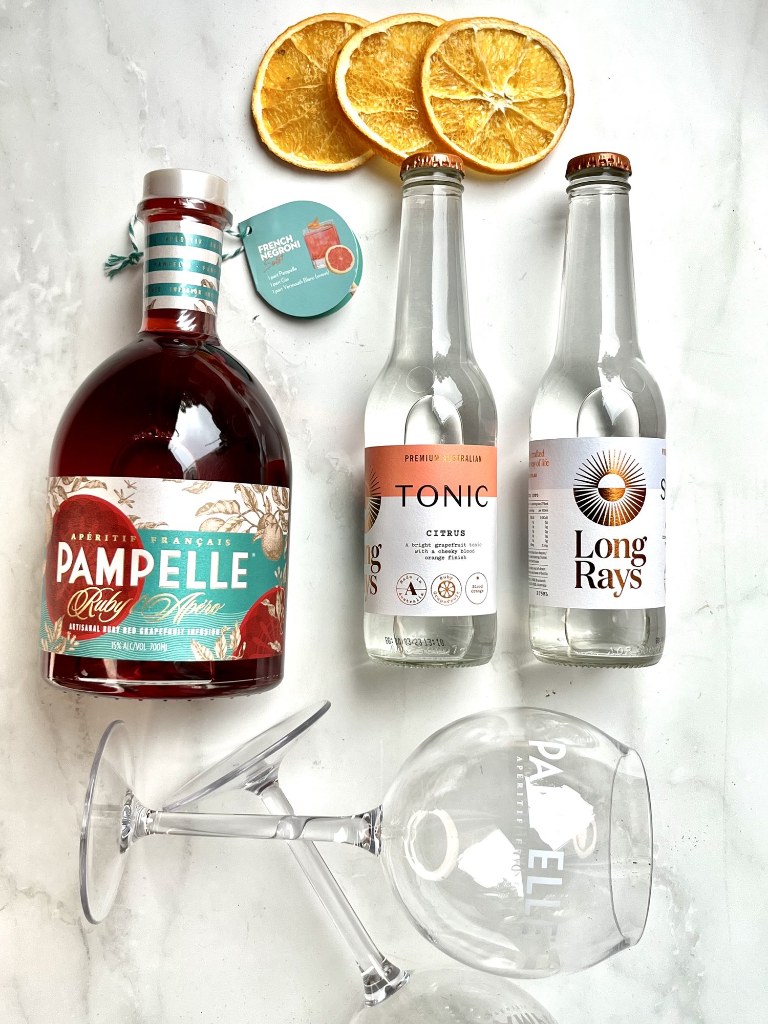 SUMMER APERITIF BY THE POOL - PAMPELLE GIFT WITH GLASSES — 161 CELLARS