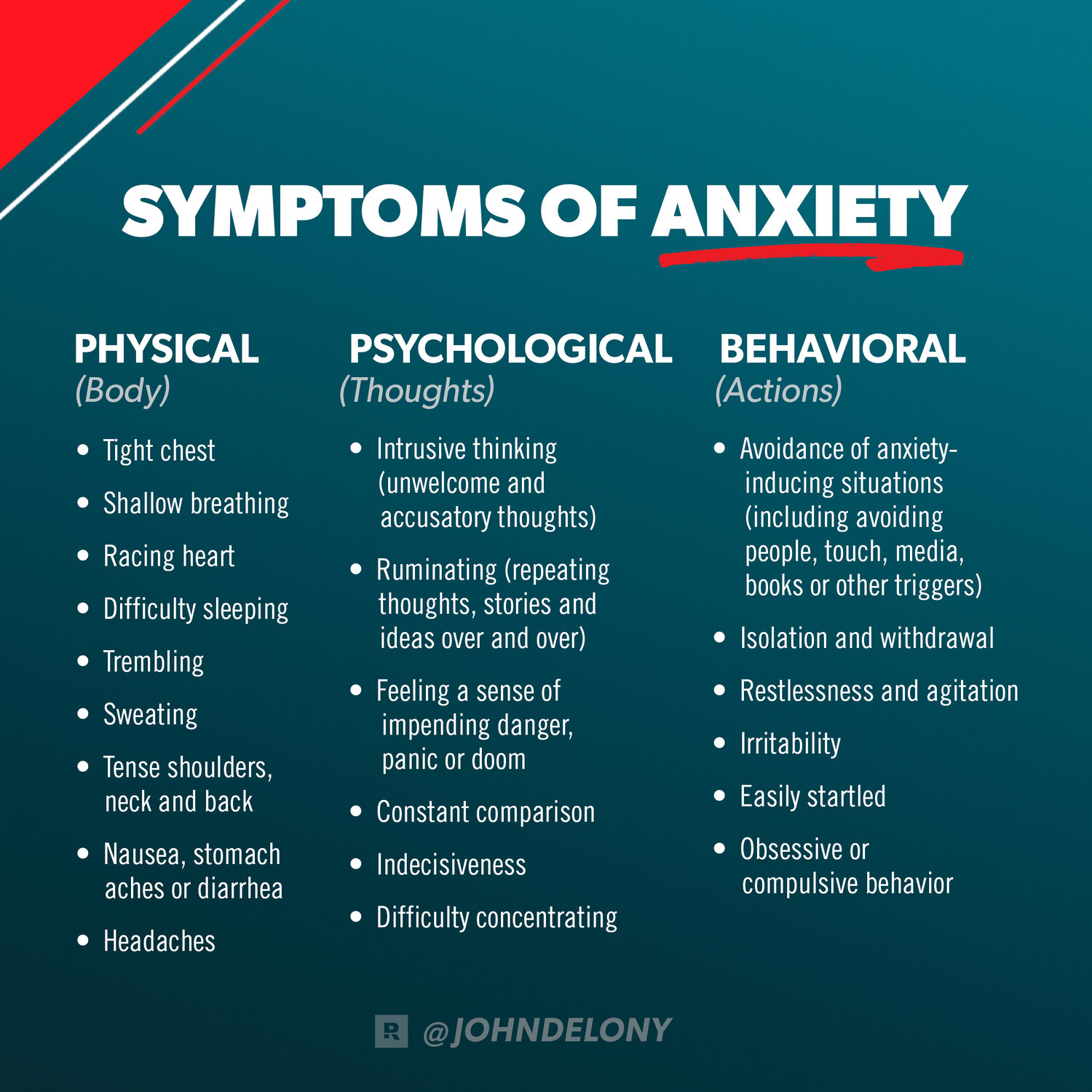 Do people have anxiety why The Causes