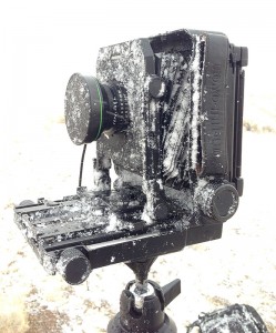 Snow covered 4x5