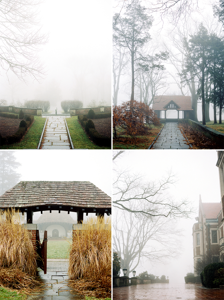 Fog at Waveny House in New Canaan, CT