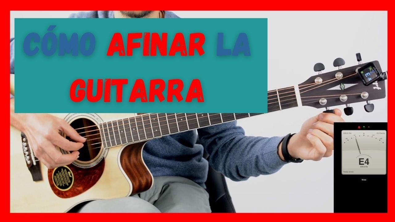 Ambicioso Intenso carril Cómo AFINAR UNA GUITARRA CON AFINADOR ELECTRÓNICO O APP — Clases de Guitarra  Online