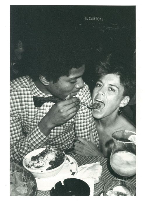 Basquiat and his girlfriend