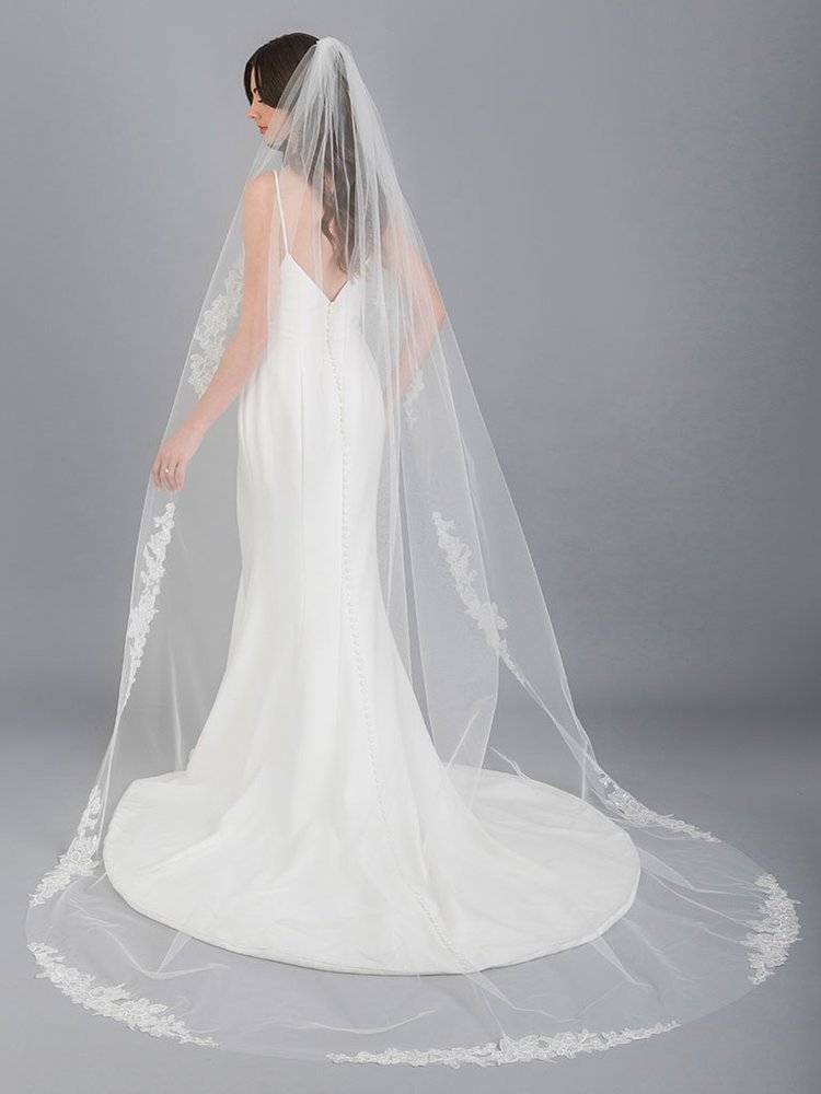 Bel Aire Cathedral Lace Veil- BAV7691c — Danielly's Boutique