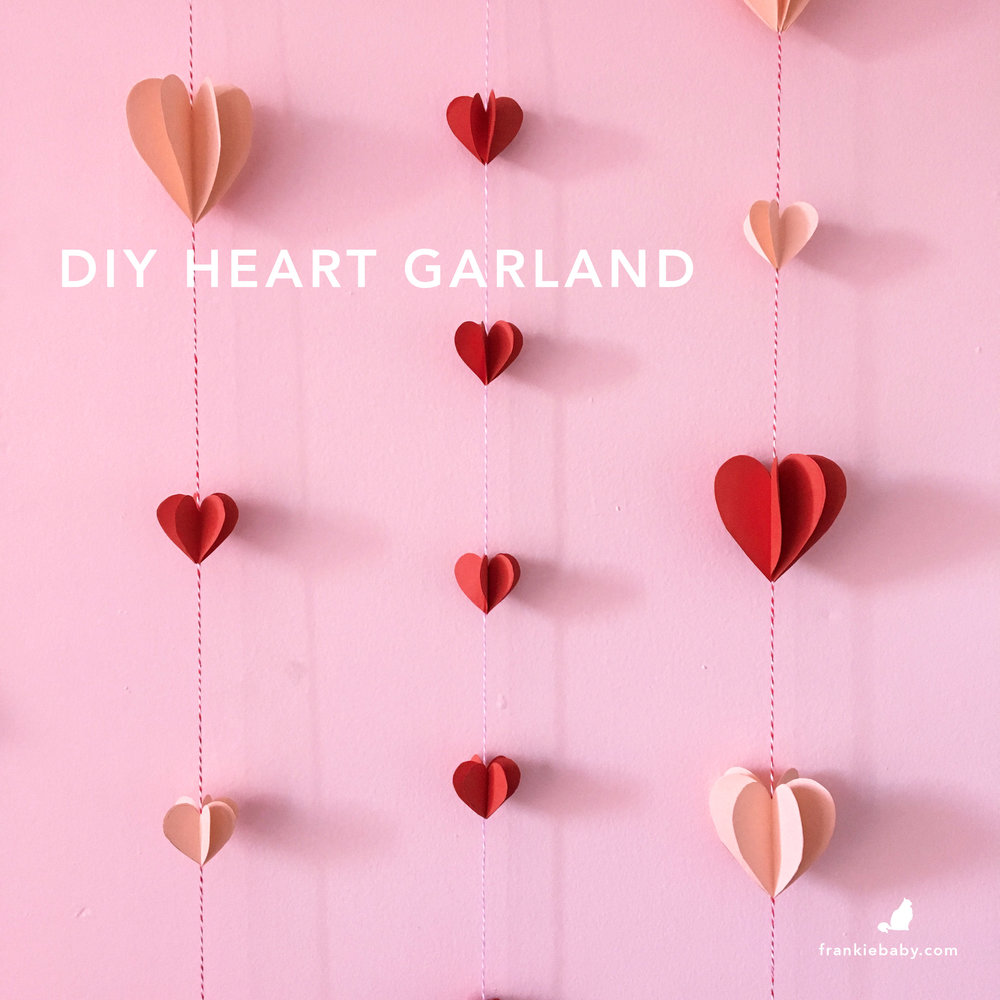 heart garland diy
