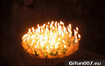 Image result for happy birthday lots of candles gif images