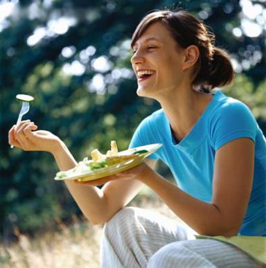 Orthorexia Nervosa I Women Laughing Alone With Salad The Eating Disorder Institute