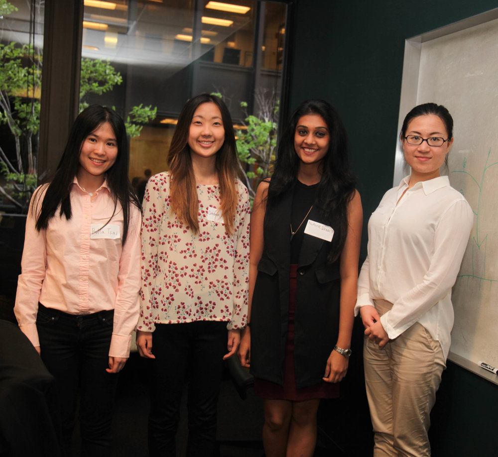  Bella tsai, catherine kang, nupoor desai, and grace xia spent the day together learning about the world of media and marketing.  
