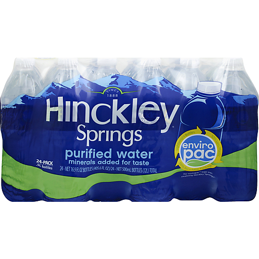 HINCKLEY® SPRING PURIFIED WATER | 16.9OZ - (24 PACK) — Chicago City Distributors, Inc.