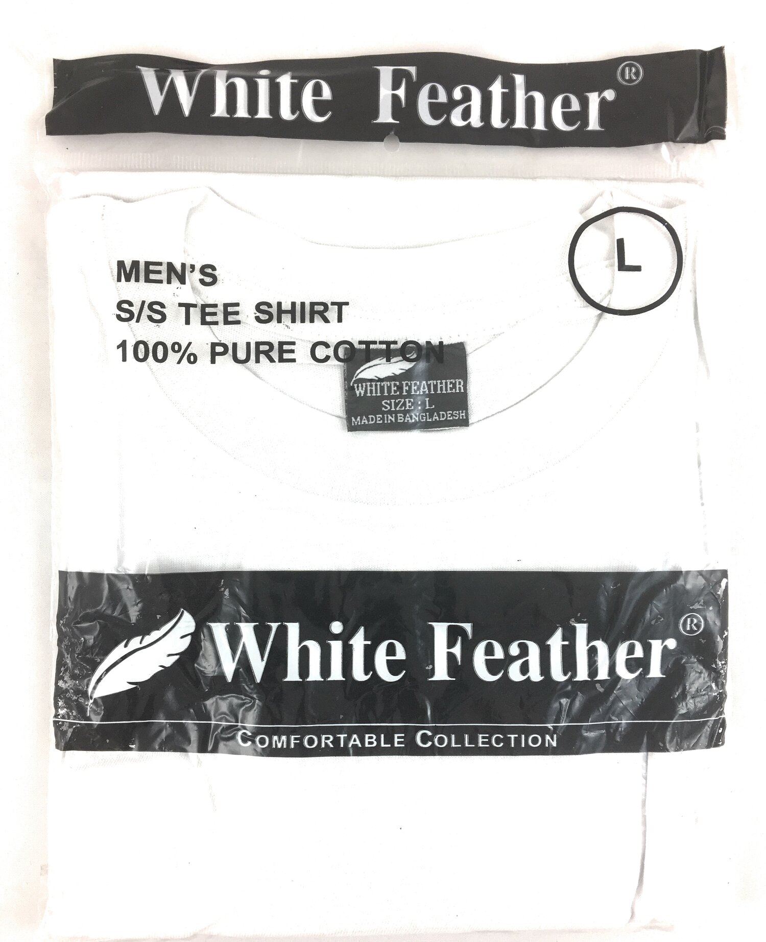 WHITE FEATHER® MEN'S | T-SHIRT | WHITE | Sizes L, XL, 2XL, 3XL, 4XL (3 Pack) — Chicago City Distributors, Inc.