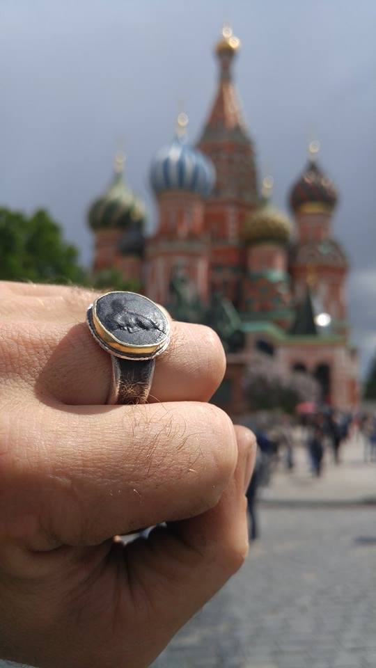  Poseidon Ring in Red Square    