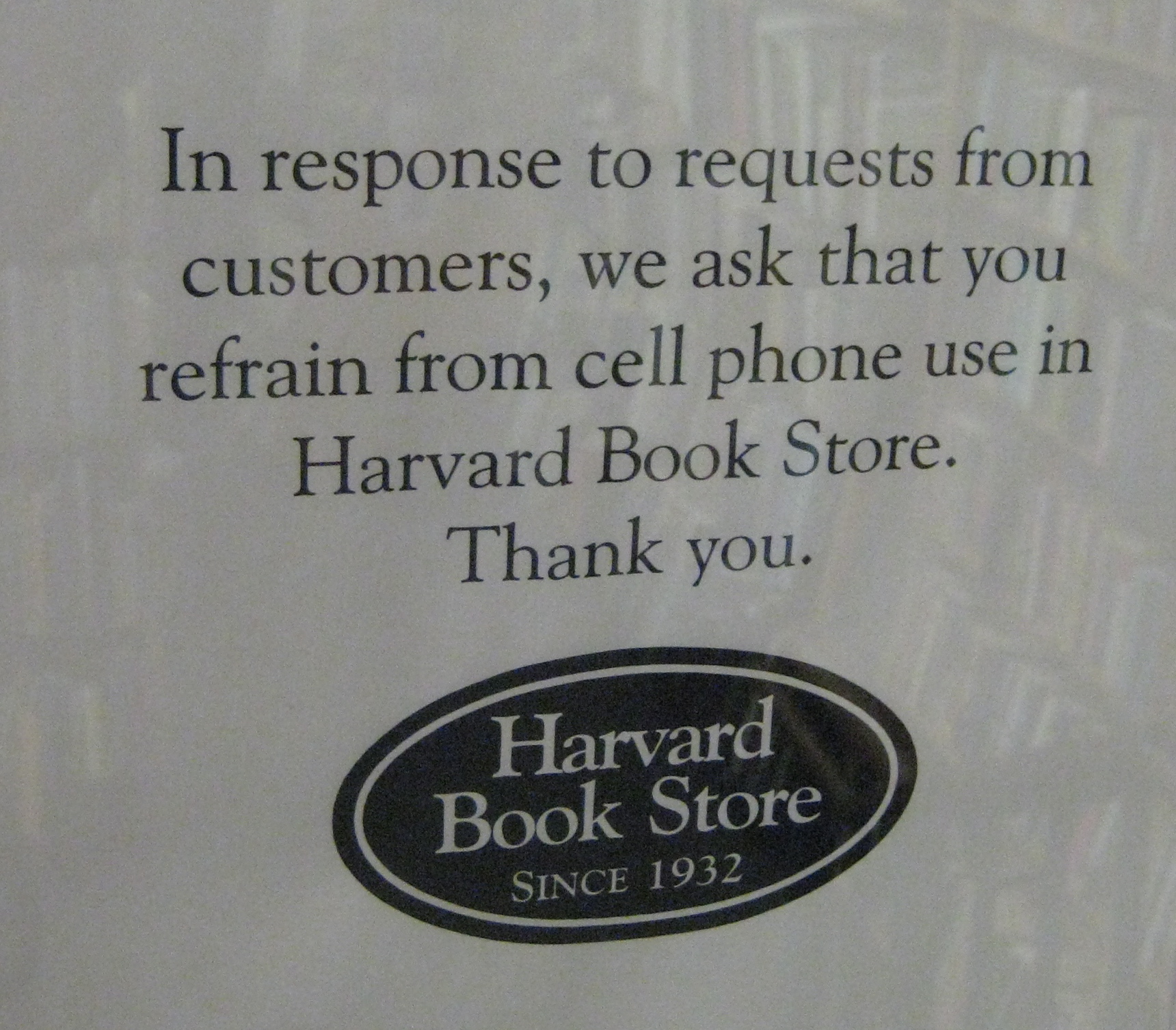 Seen at Harvard Book Store, Cambridge, Massachusetts