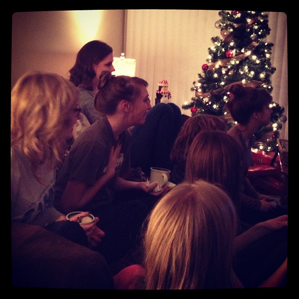 The 5th annual Little Women Christmas party. Only the best of movies. Photo cred to Kirsten and her iPhone.