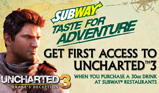 Uncharted 3: Drake's Deception Subway Promotion