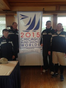 "SEAS Adaptive Sailing Team" Jackets have arrived and the team models them at the event!