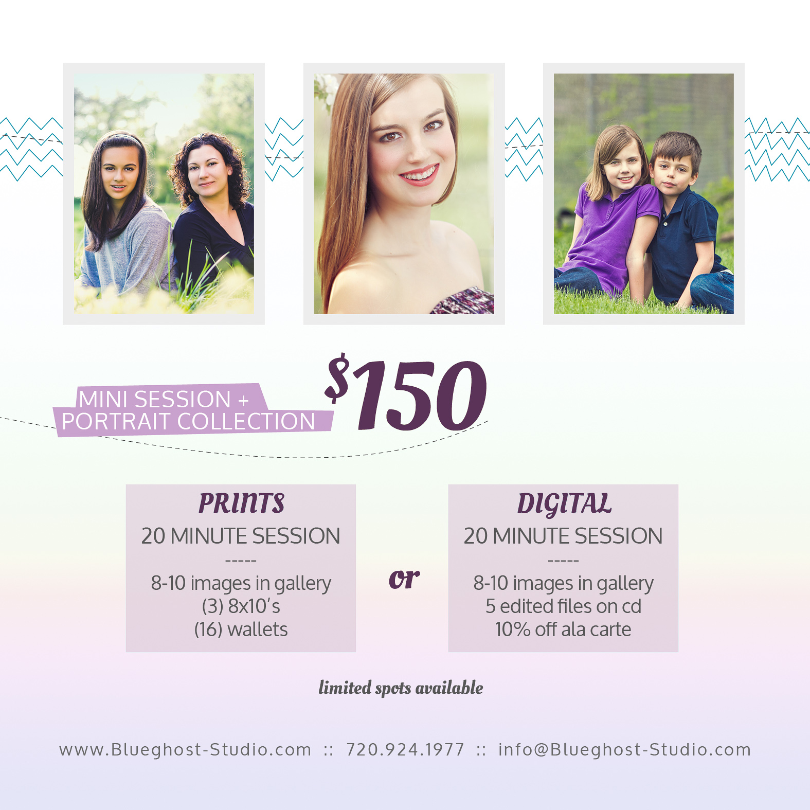portrait photography package
