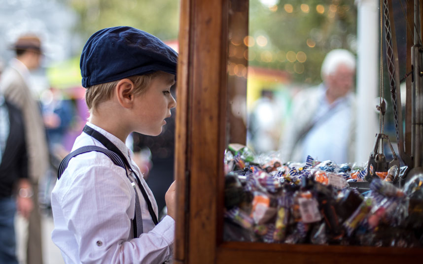 The youth of today entranced by a 1950s-style sweet shop Picture: STEPHANIE O'CALLAGHAN