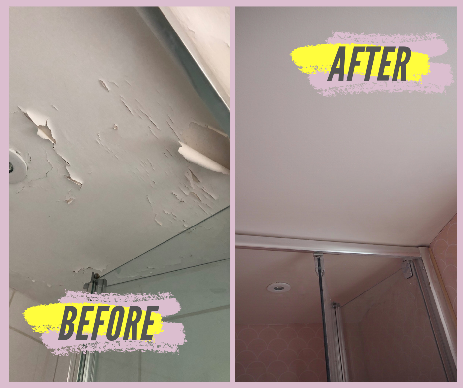 How To Repair A Peeling Bathroom Wall Or Ceiling Melanie