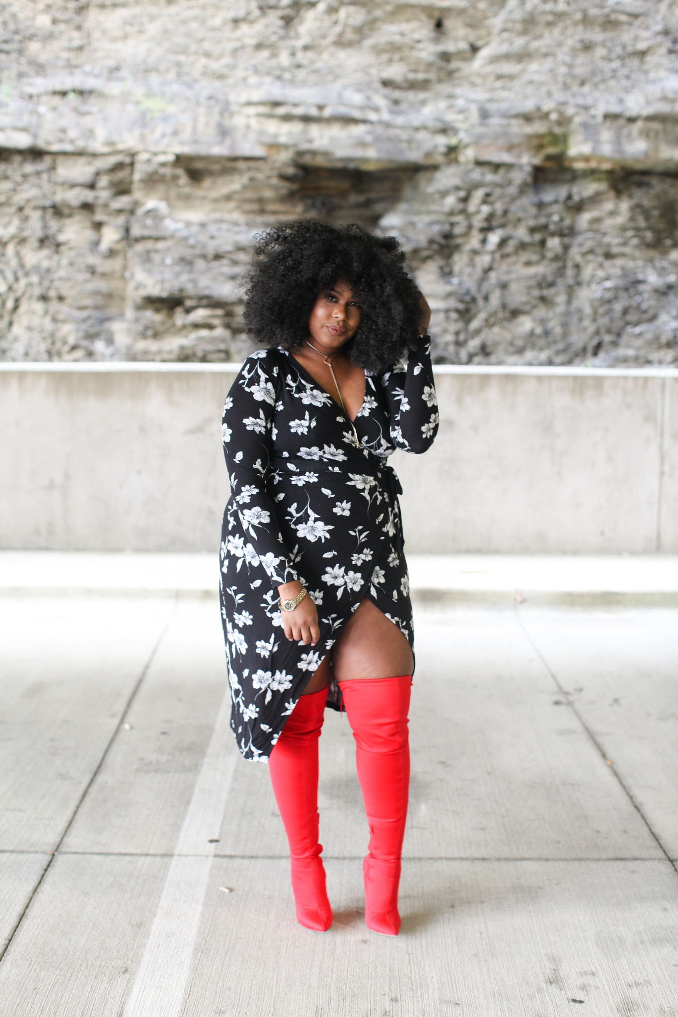 plus size above the knee boots