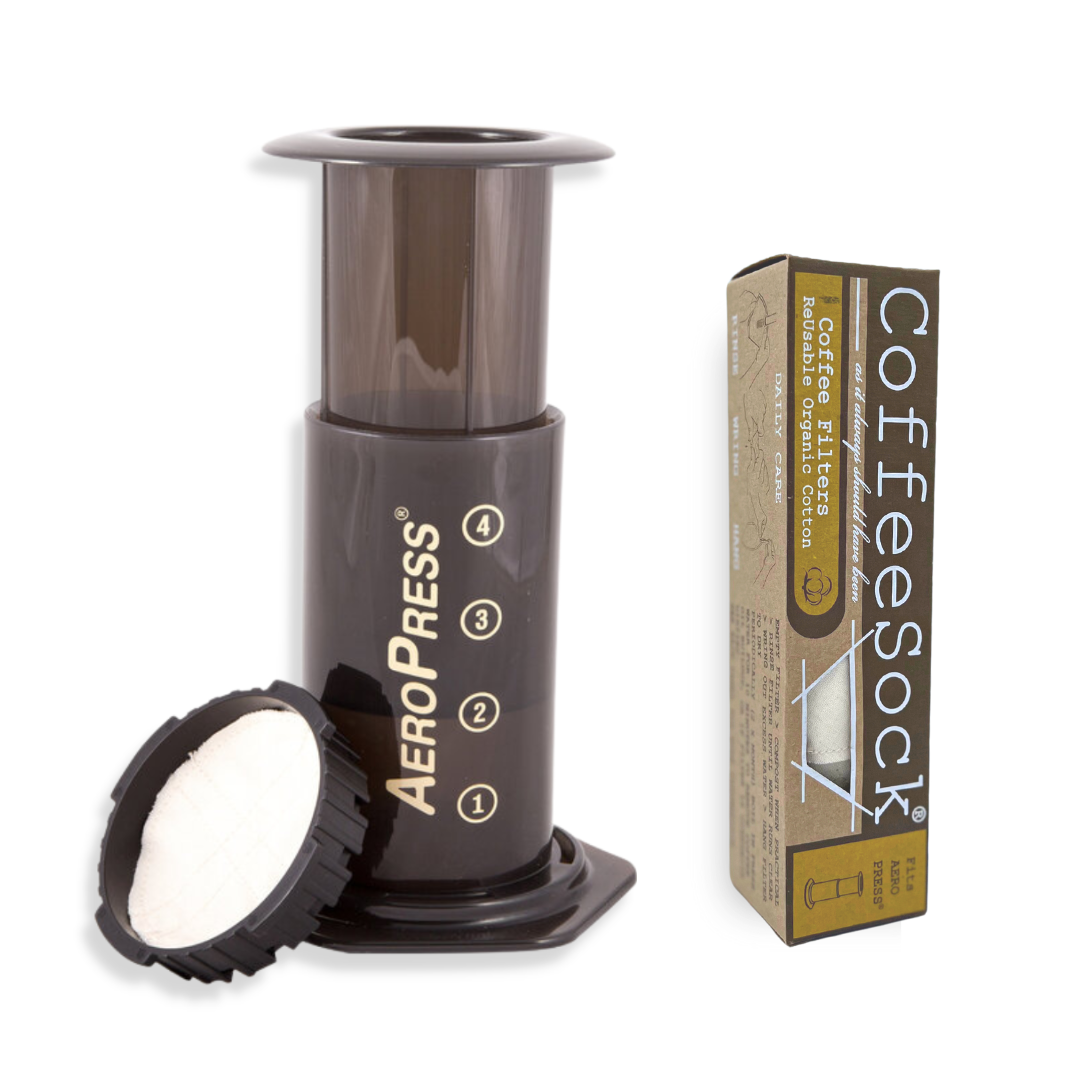 Aeropress Organic and ReUsable Coffee Cotton Filters-CoffeeSock