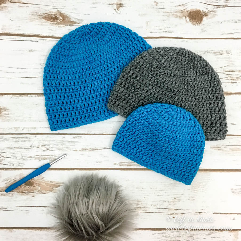 Double Crochet Hat In 10 Sizes Free Pattern For Beginners Left In Knots,Chicken Breast Calories