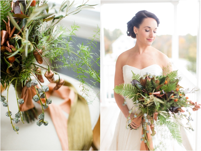 Natural Greenery Fall Wedding Inspiration by Deborah Zoe Photography.
