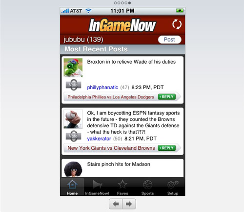 InGameNow iPhone App 2