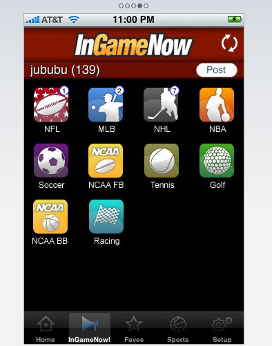 iPhone Sports App