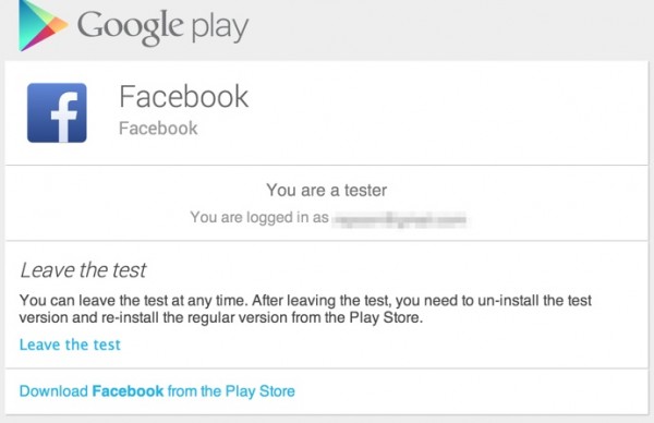facebook google play