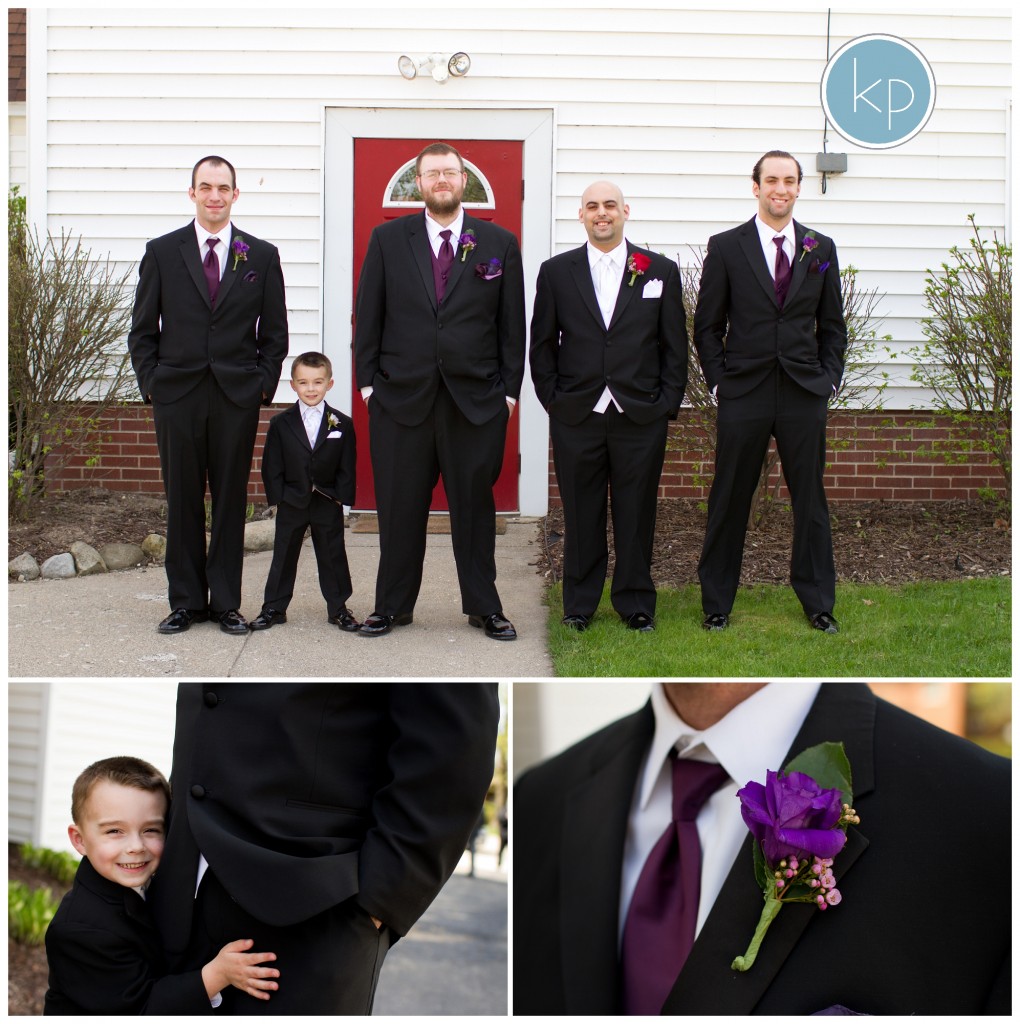 groom portraits with ring bearer