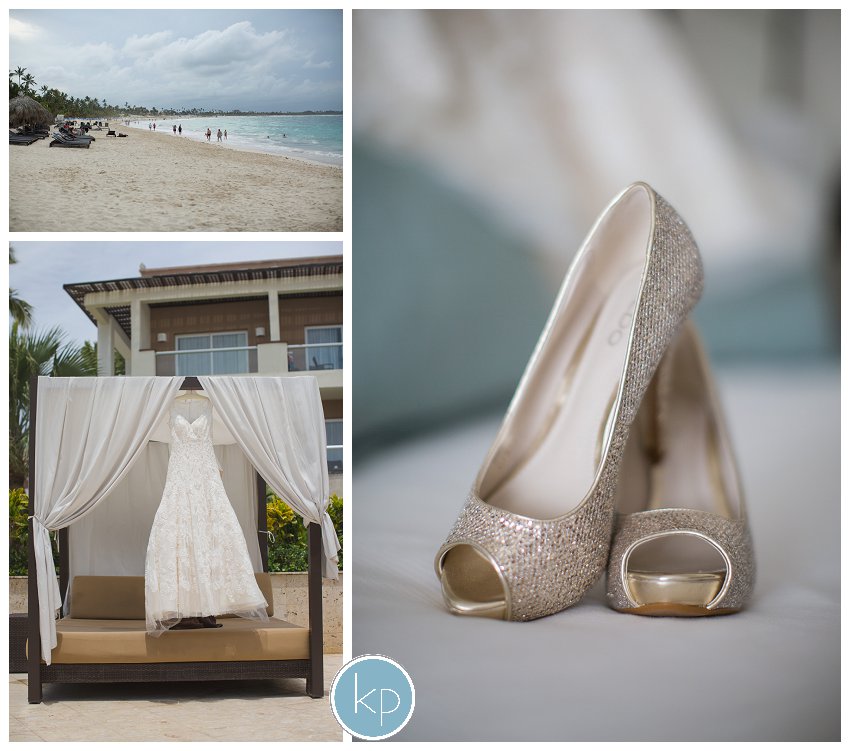 Bride details, Bride shoes, beach