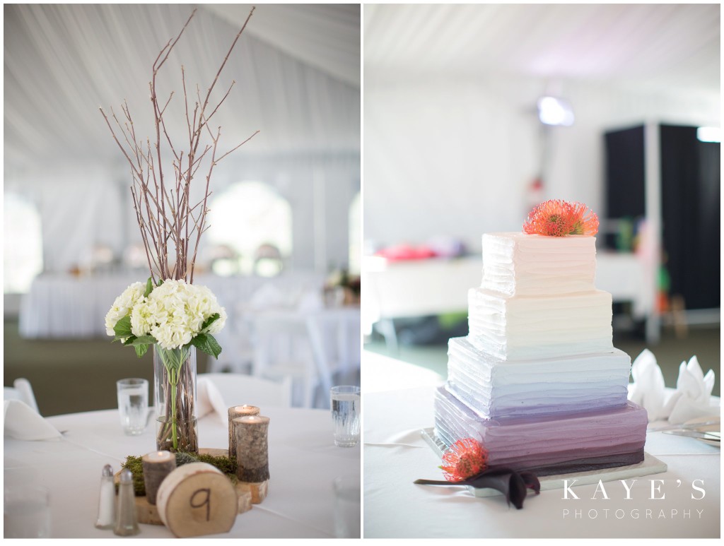 reception details, centerpieces, wedding cake