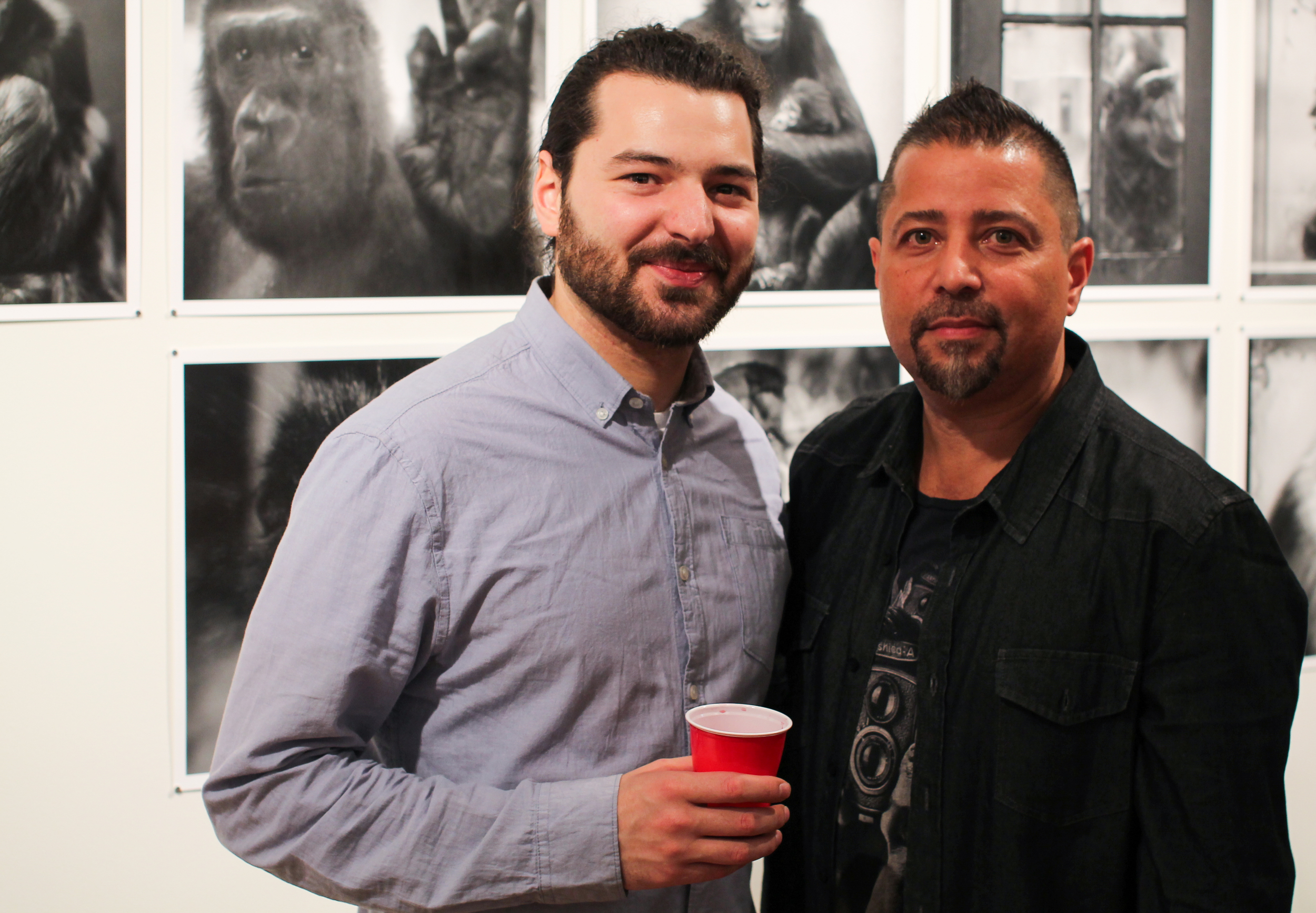 Jesse Cesario and curator Jorge Aberto Perez