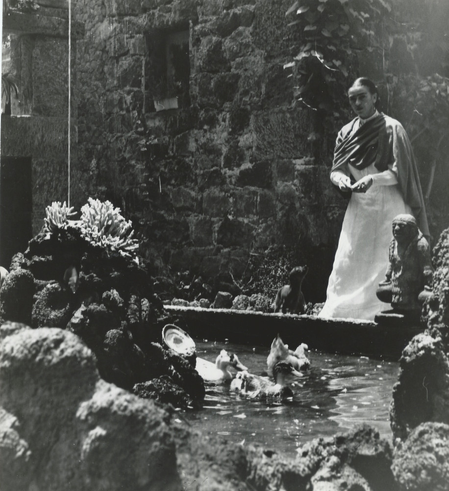 THROCKMORTON photographer Gisele Freund shot Frida Kahlo at La Casa Azul