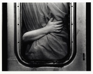 Kazuo Sumida,  New York City Subway, West 28th Street,  2002, gelatin silver print, 7.5 x 10" © Courtesy of the artist and Laurence Miller Gallery
