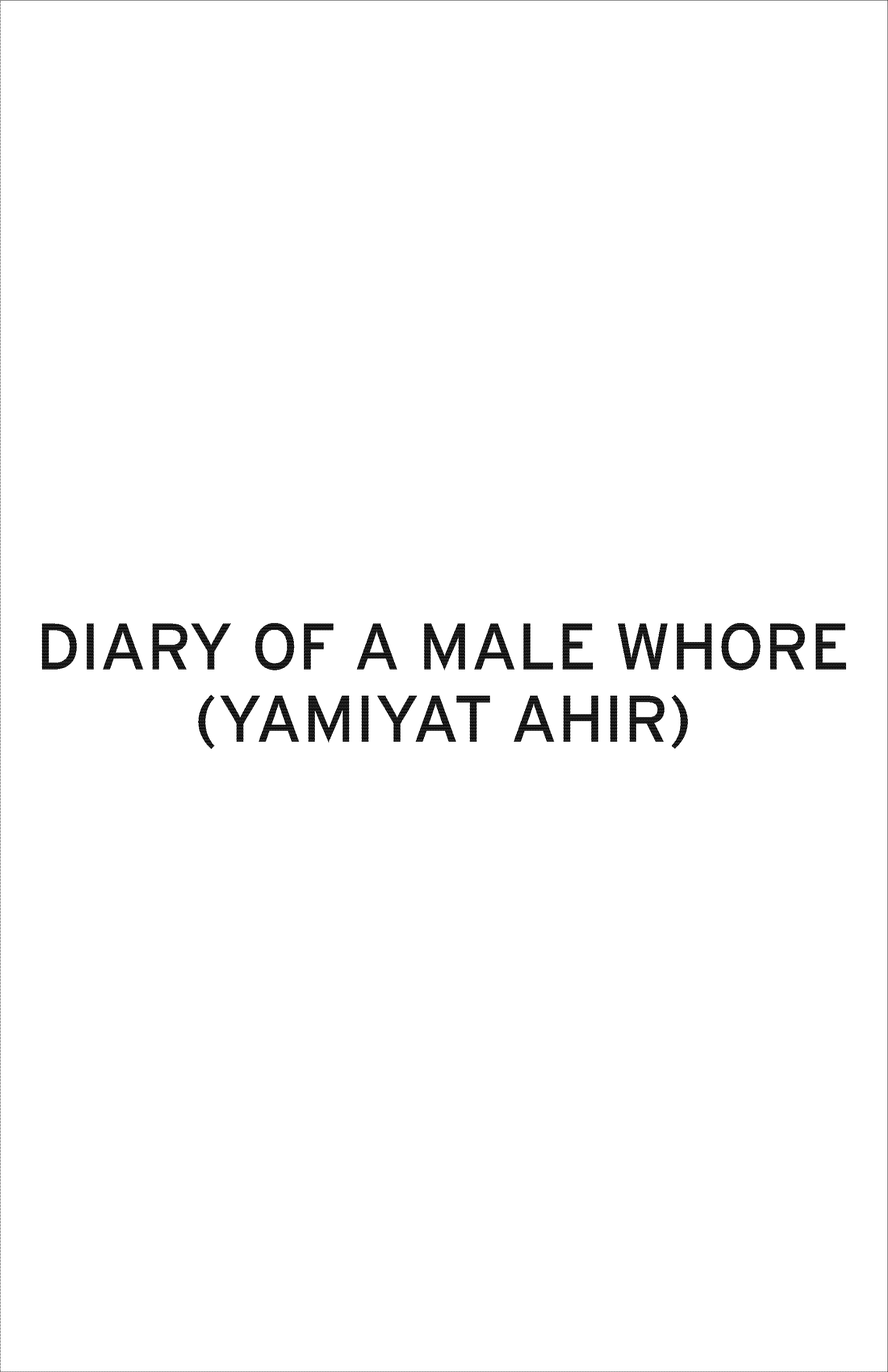 Whore Diary