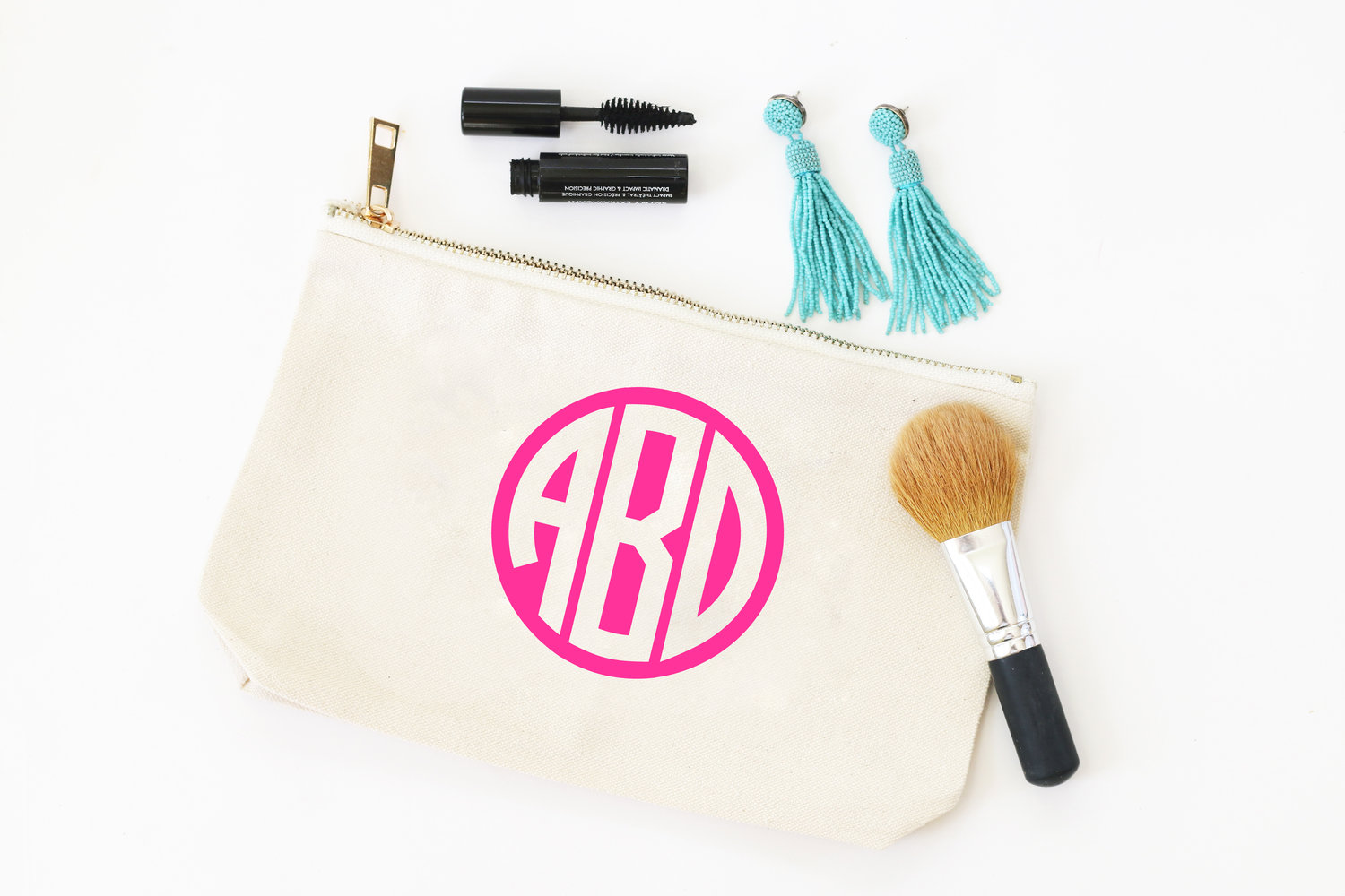 Monogrammed Make-Up Bag