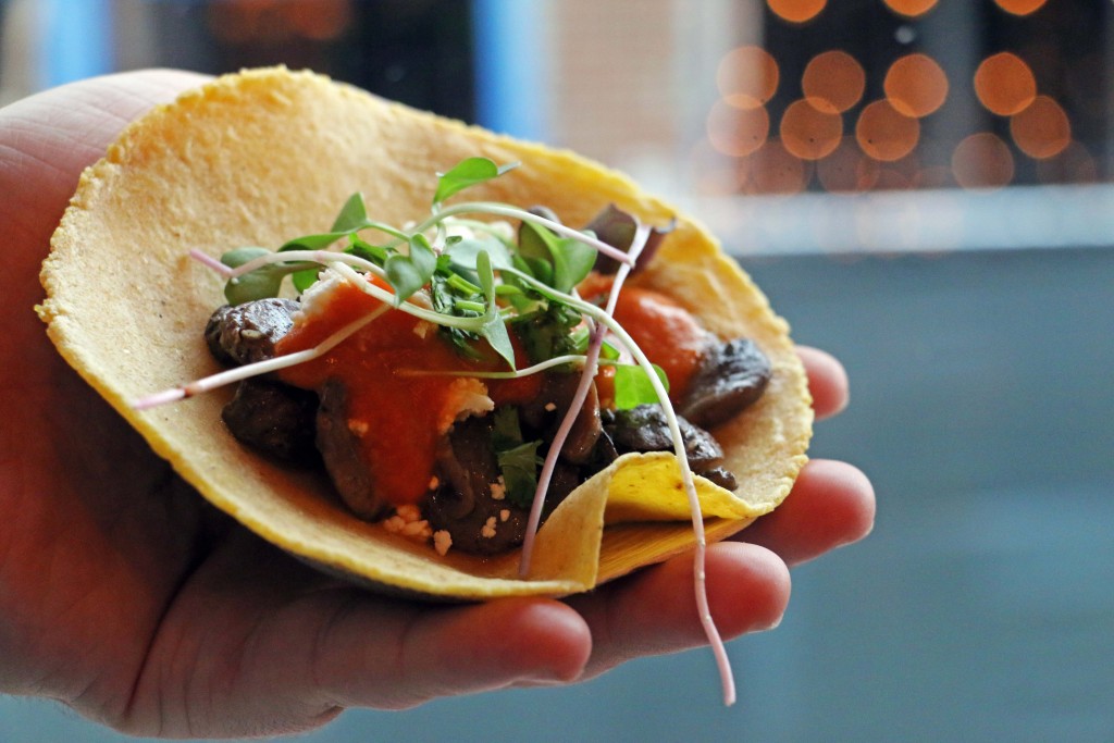 Our favorite vegan tacos are the mushroom ones from Chaia Tacos in Georgetown! (Photo by January Jai)