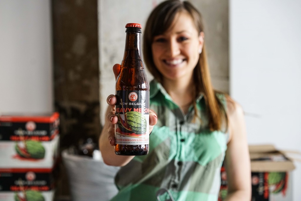 New Belgium Brewing Heavy Melon is the perfect Spring/Summer beer -- with hints of lime and watermelon. (Model not included with purchase & Photo by Heavy Melon)