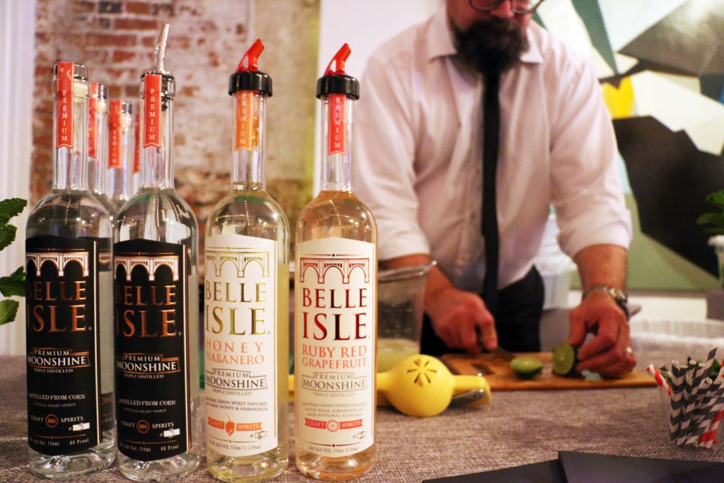 No event is complete without moonshine -- including Richmond based Belle Isle Moonshine. (Photo by January Jai)