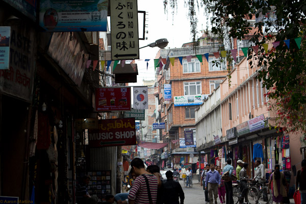 The streets of Thamel