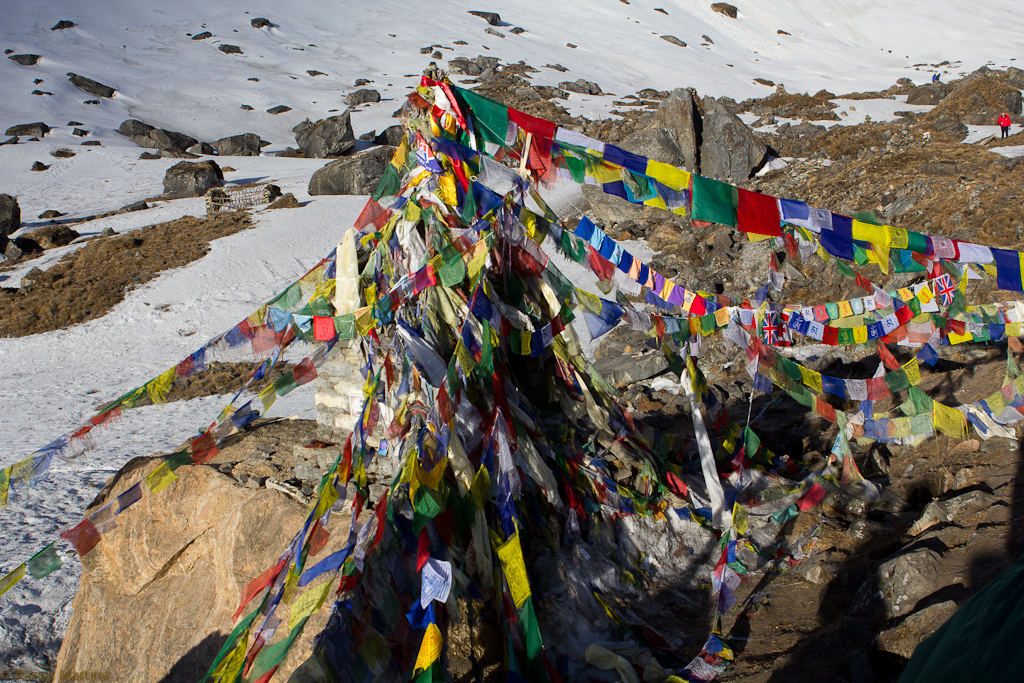 prayer flags at the sanctuary