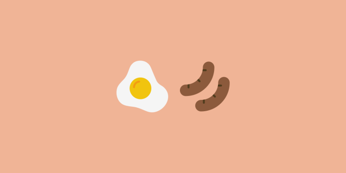Egg Icon, Sausages Icon