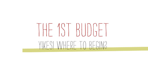 How to make a budget for the first time